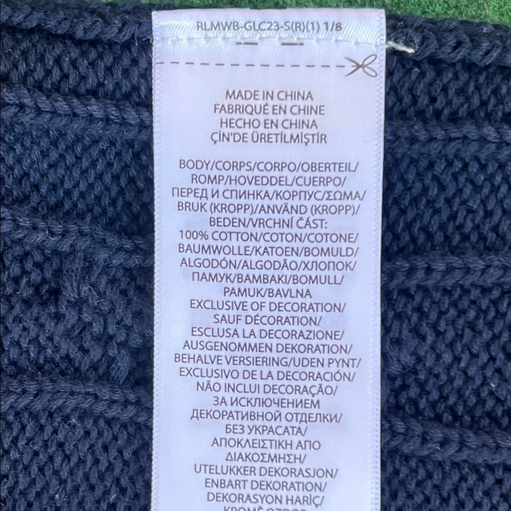 Polo by Ralph Lauren Dark Blue V-Neck Sweater Vest - Picture 5 of 5